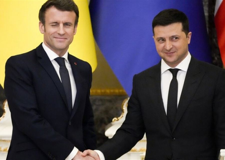  زيلينسكي وماكرون يبحثان سير المفاوضات الروسية الأوكرانية