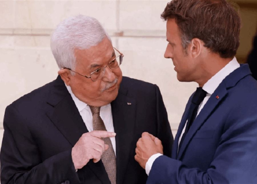  ماكرون يدعو خلال لقائه عباس لاستئناف الحوار الإسرائيلي الفلسطيني