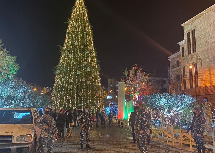 بالصور.. انتشارٌ كثيف لـ"قوى الأمن" في مختلف المناطق ليلة عيد الميلاد