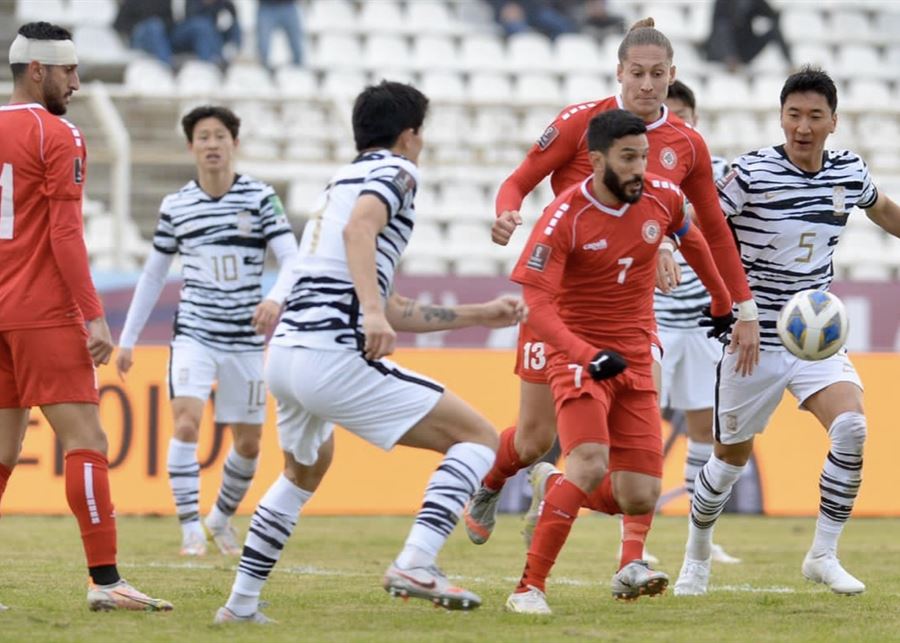 خسارة منتخب لبنان امام كوريا الجنوبية ١-صفر 