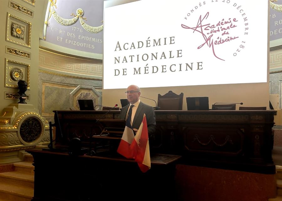 بخاش من الاكاديمية الفرنسية للطب: لوضع الابتكارات الطبية في خدمة المريض والانسانية