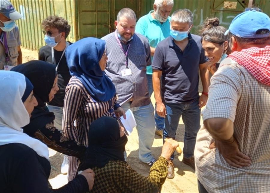 مفوضية اللاجئين للنازحين السوريين وزعت مساعدات عينية في مخيمات الوزاني أخبار اليوم 