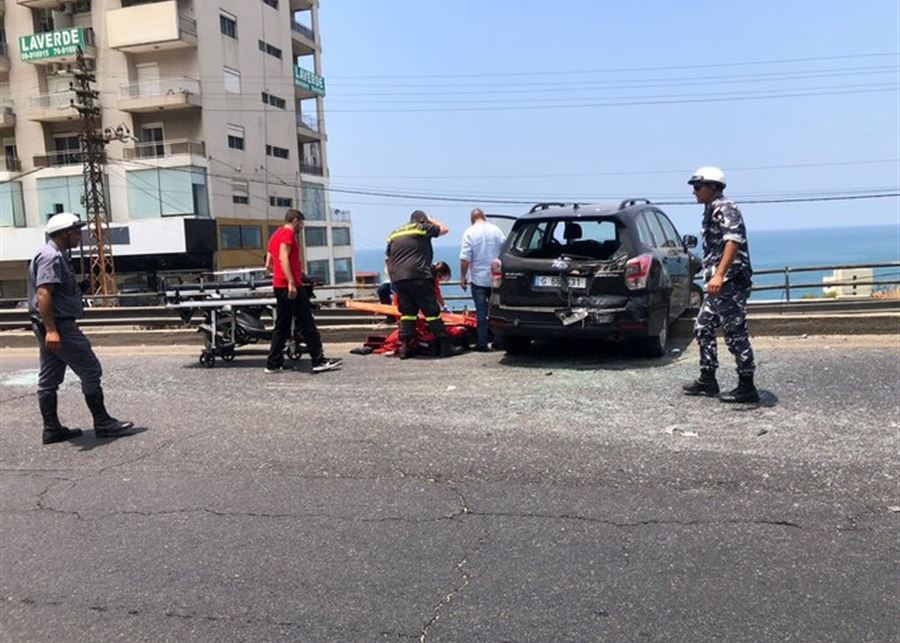 بالصور: حادث كبير على اوتوستراد ساحل علما