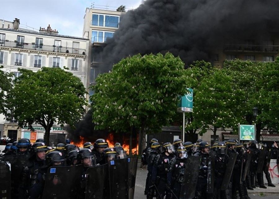 صدامات بعيد العمال في فرنسا بين الشرطة ومتظاهرين ضدّ إصلاح نظام التقاعد