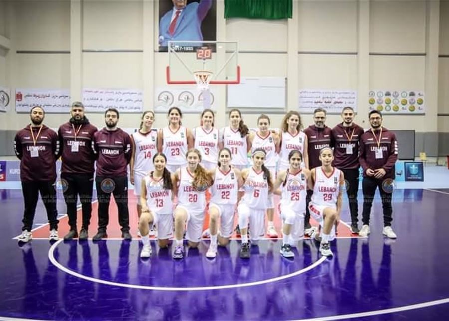 بطولة غرب آسيا بكرة السلة فوز لبنان على سوريا 