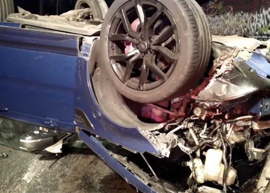 بالفيديو - حادث سير مروّع على اوتوستراد جونية